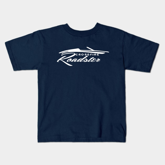 Xfire Roadster white graphic Kids T-Shirt by silvercloud